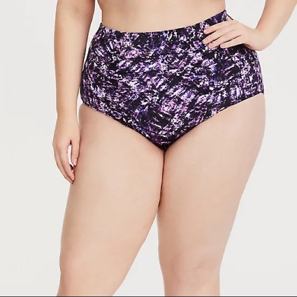 torrid Other - Torrid Purple Ruched Swim Bottom
